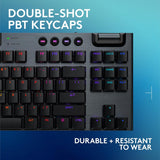 Logitech G915 X Lightspeed TKL Low-Profile Wireless Gaming Keyboard, Double-Shot PBT Keycaps