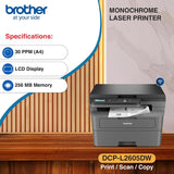Brother Laser Printer DCP L2605DW A4 Print Scan Copy Duplex Wi-Fi