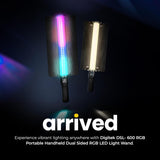 Digitek DSL 600 RGB 35W Bi-Color + 30W RGB LED Video Stick Light