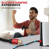 Honeywell HDMI Cable 2.1 with Ethernet, 8k60Hz, 4k120Hz UHD Resolution, 5 Mtr(16.4ft), 48 GBPS Transmission Ultra High Speed, Dolby DTS, eARC,3D,Male-to-Male,Compatible with all HDMI-Enabled Devices