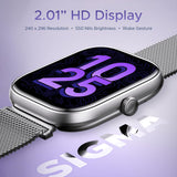 Boat Wave Sigma with 2.01" HD Display,Bluetooth Calling, Coins, DIY Watch Face Smart Watch Metal