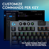 Logitech G915 X Lightspeed TKL Low-Profile Wireless Gaming Keyboard, Double-Shot PBT Keycaps