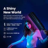 Digitek DSL-30W RGB Stick Light Portable Handheld RGB LED Light Wand with Grid