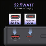 Portronics Power bank 20000 MAH Luxcell Black