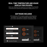 Ant Esports CPU Cooler Air V8 Digital ARGB
