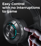 Edifier G30 II Wired Gaming Headset, 7.1 Virtual Surround Sound Gaming Headphones with Detachable Noise Cancelling Microphone for PC/MAC/PS4/PS5, RGB Lighting
