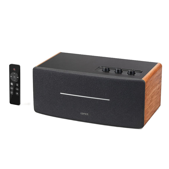 Edifier D12 Desktop Stereo Speaker Bluetooth v5.0 70 Watts Brown
