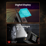 Portronics Vayu 7.0 Tyre Inflator, Full-Size Digital Display, 4000 mAh Battery