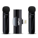 Digitek DWM-004 PRO  Wireless Microphone with Receiver Set, 2 Mics + 1 Receiver, Lightning Connector, 4 Hours