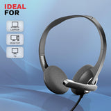 Honeywell Suono P40 Wired On-Ear Headphones with Rotating Mic
