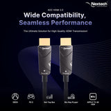 Nextech NC108 HDMI 2.0 Active Optical Cable 4K, 4:4:4 60FPS, supports HDR - HDCP - 18Gbps, Compatible with TV, Gaming Console etc (30M)