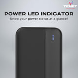 Tempt Storm Fast Charging Power Bank 10000mAh Li-Polymer Battery Dual USB Output Port Black BROOT COMPUSOFT LLP JAIPUR