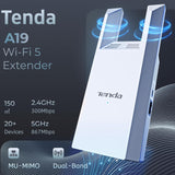 Tenda A19 AC1200 Dual-Band Wi-Fi Range Extender White