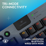 Logitech G915 X Lightspeed TKL Low-Profile Wireless Gaming Keyboard, Double-Shot PBT Keycaps