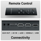 Zebronic Pixaplay 55, Smart Projector, 8000 Lumens, 4K Support