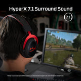 HyperX Cloud II – Wired Gaming Headphone  for PC, PS5 / PS4. Includes 7.1 Virtual Surround Sound RED