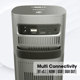 ZEBRONICS PIXAPLAY 18, Smart Vertical Projector, 7200 Lumens, 4K Support, Dolby Audio