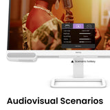 BenQ EW2790U 27” 4K UHD 3840x2160 Entertainment Monitor with 95% P3 AI Contrast 5Wx2 treVolo Speakers White