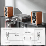 Edifier P12 Passive Bookshelf Speakers - 2-Way Speakers with Built-in Wall-Mount Bracket - Wood Color - Brown, Auxiliary
