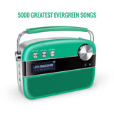 SAREGAMA Carvaan Premium Pop  Portable Speaker Pre-loaded 5000 Evergreen Hindi Songs, 2.0Channel Forest Green