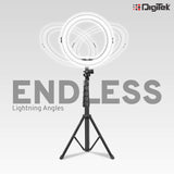 Digitek DRL 12C Professional 12 inch LED Ring Light with Tripod Stand for Mobile Phones & Camera