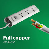 Philips Extension Cord 3 Socket CHP2432W