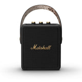 Marshall Stockwell II Portable Bluetooth Speaker with 20+ Hours of Portable Playtime, (360° Sound), Water-Resistant (IPX4) – Black & Brass.