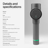 Hyperice Hypervolt 2, Portable Percussion Battery Powered Massager for Whole Body, Grey