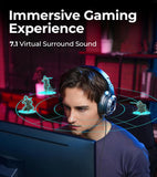 Edifier G30 II Wired Gaming Headset, 7.1 Virtual Surround Sound Gaming Headphones with Detachable Noise Cancelling Microphone for PC/MAC/PS4/PS5, RGB Lighting