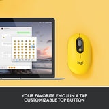 Logitech POP - Mouse customisable emoji  optical  4 buttons  wireless  Bluetooth 5.1   blast
