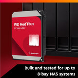 WD Digital 4TB WD Red Plus NAS Internal Hard Drive HDD - 5400 RPM, SATA WD40EFPX