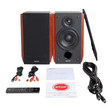 Edifier R1700BTs Powered Bluetooth 5.0 Wireless Bookshelf Speakers - 66 Watts Brown