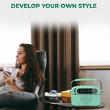 iGear Evoke Retro Modern style Radio and MP3 player with FM/AM/SW, 3 bands, Bluetooth Speaker