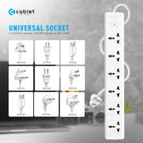 Cablet 6 Socket 1 Switch 4.5m Spike  6010-45