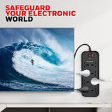 Honeywell 8 Out Surge Protector Extension Cord