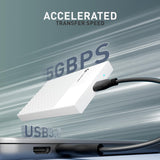 Cablet SSD Casing 2.5 Inch Sata Enclosure USB 3.0 White