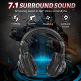 Edifier G2 II Gaming Headset, Surround Stereo Sound Wired Headphones with Microphone and Volume Control for PC Tablets Laptops Cellphones Black