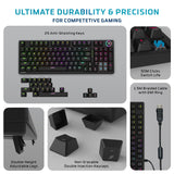 Amkette EvoFox Katana-X Mechanical Gaming Keyboard with Outemu Blue Switches Black