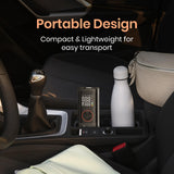 Portronics Vayu 7.0 Tyre Inflator, Full-Size Digital Display, 4000 mAh Battery