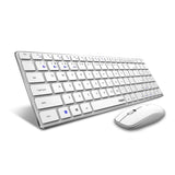 Rapoo Wireless Bluetooth Keyboard And Mouse Combo 9300m Ultra Slim White BROOT COMPUSOFT LLP JAIPUR