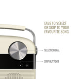 Saregama Carvaan Portable Wireless Speaker with USB FM Bluetooth & 5000 Pre Installed Songs - Porcelain White