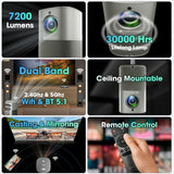 ZEBRONICS PIXAPLAY 18, Smart Vertical Projector, 7200 Lumens, 4K Support, Dolby Audio