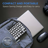 Amkette Optimus BT 4 in 1 Multi Device Wireless Keyboard Bluetooth Access for Windows, MacOs, Android and iOS, Dual OS Layout Black