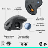Logitech Ergo M575 Wireless Trackball Mouse Black
