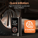 Portronics Vayu 7.0 Tyre Inflator, Full-Size Digital Display, 4000 mAh Battery