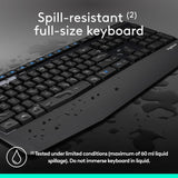 Logitech MK345 Wireless Keyboard and Mouse Combo Black