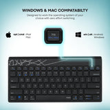 Rapoo K8000M Multi-Mode Keyboard,Bluetooth 3.0/4.0 Wireless 2.4 GHz Compatible with Windows, iOS, Android, Tablets, Smartphones