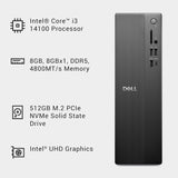 DELL SLIM ECS1250 14th Intel Core i3 Processor/8GB RAM/512GB SSD/Win11/Intel HD Graphic Card/MICROSOFT OFFICE HOME 2024/Black