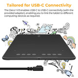 XP-Pen Deco01 V3 Digital Graphics Drawing Pen Tablet 10" x 6.25", 16384 Levels