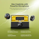 Digitek DWM-115 2-in-1 Wireless Microphone, 2.4GHz, Magnetic Clip, Noise Reduction Lavalier Mic